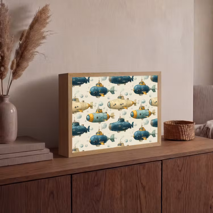 Lightbox - Wandlamp - Duikboot - Fantasie - Kleurrijk — 4