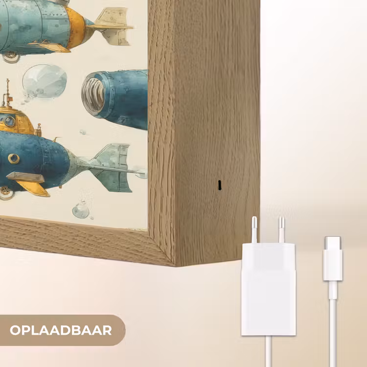 Lightbox - Wandlamp - Duikboot - Fantasie - Kleurrijk — 7