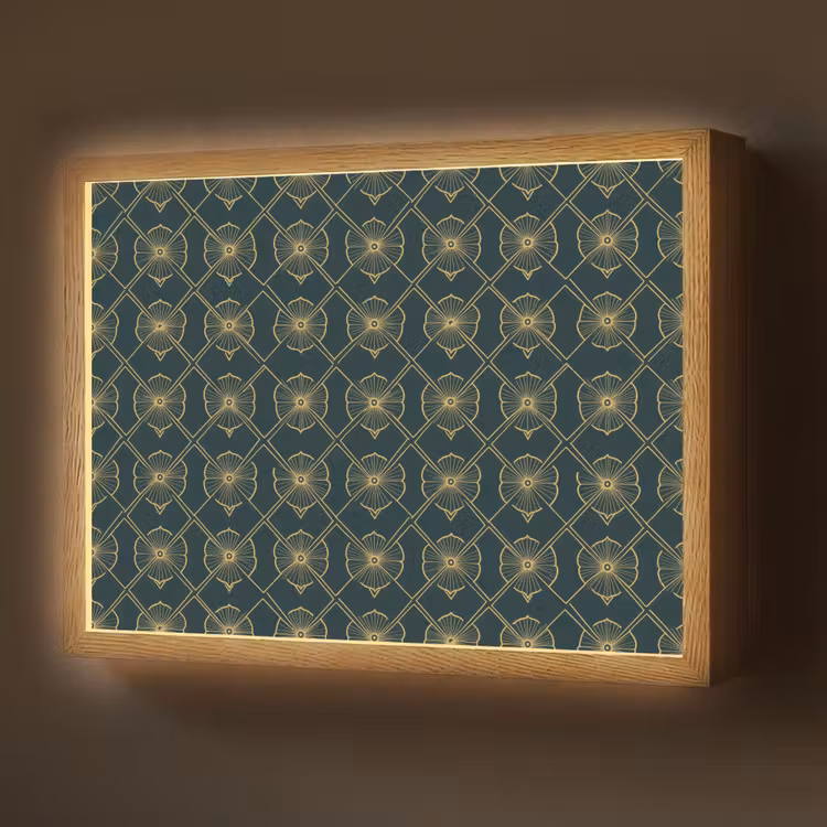 Lightbox - Wandlamp - Geometrisch - Elegant - Groen — 1