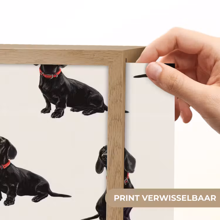 Lightbox - Wandlamp - Hond - Patroon - Zwart — 5