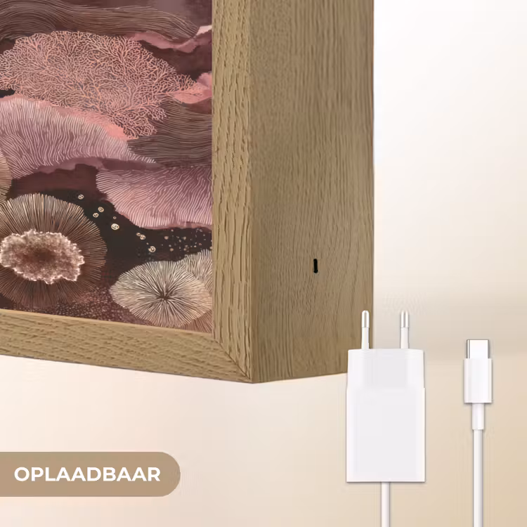 Lightbox - Wandlamp - Koraal - Organisch - Roze — 7