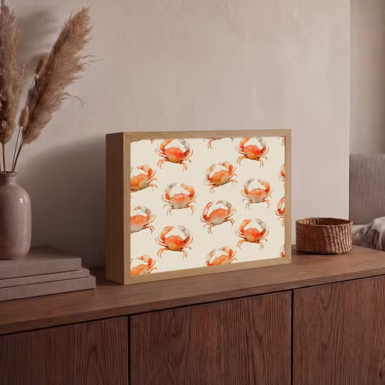 Lightbox - Wandlamp - Krabben - Patroon - Oranje — 4