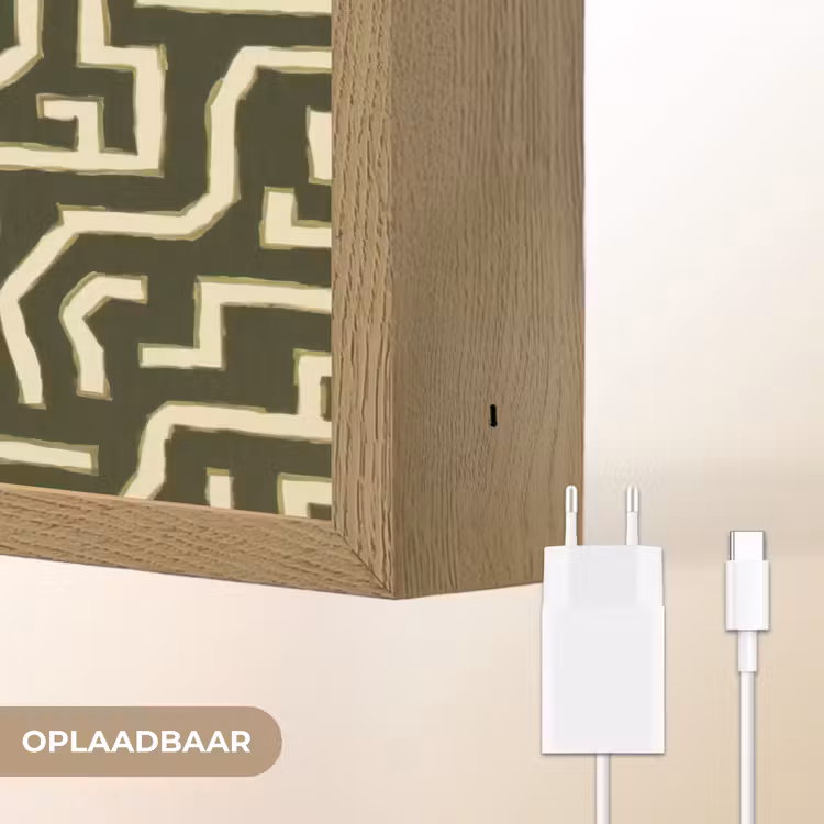 Lightbox - Wandlamp - Lijnen - Abstract - Groen — 7