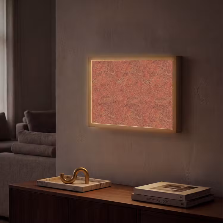 Lightbox - Wandlamp - Oosters - Bloemen - Terracotta — 2