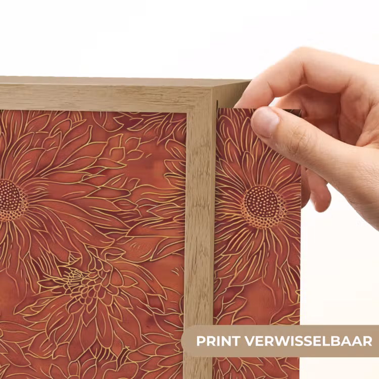 Lightbox - Wandlamp - Oosters - Bloemen - Terracotta — 5