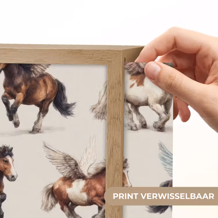 Lightbox - Wandlamp - Paarden - Vleugels - Kleurrijk — 5