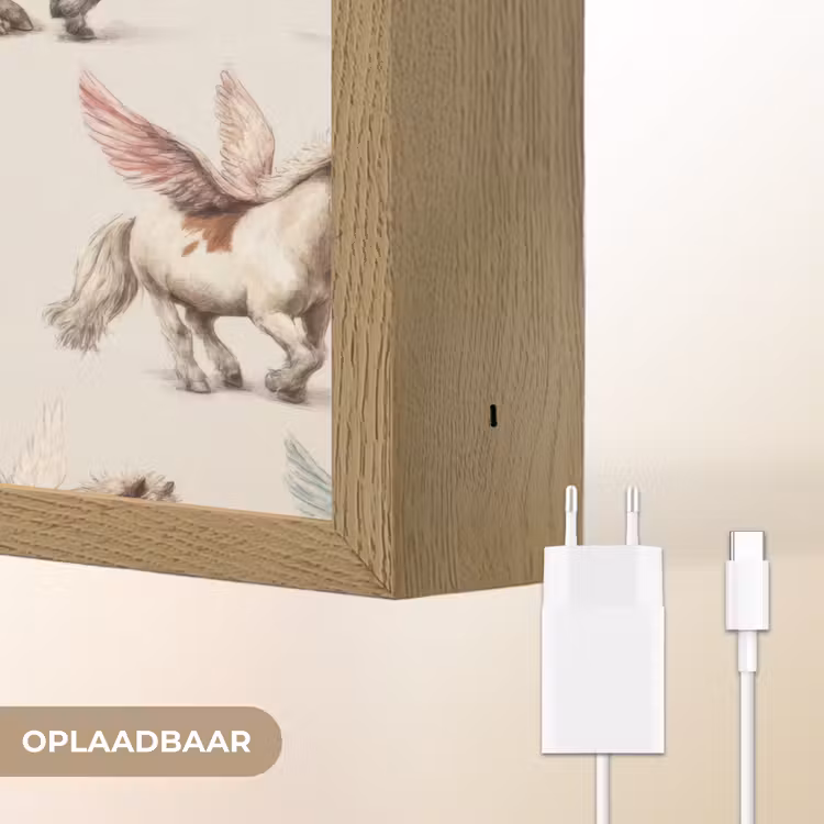 Lightbox - Wandlamp - Paarden - Vleugels - Kleurrijk — 7