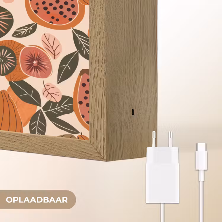 Lightbox - Wandlamp - Papaja - Bloesem - Oranje — 7