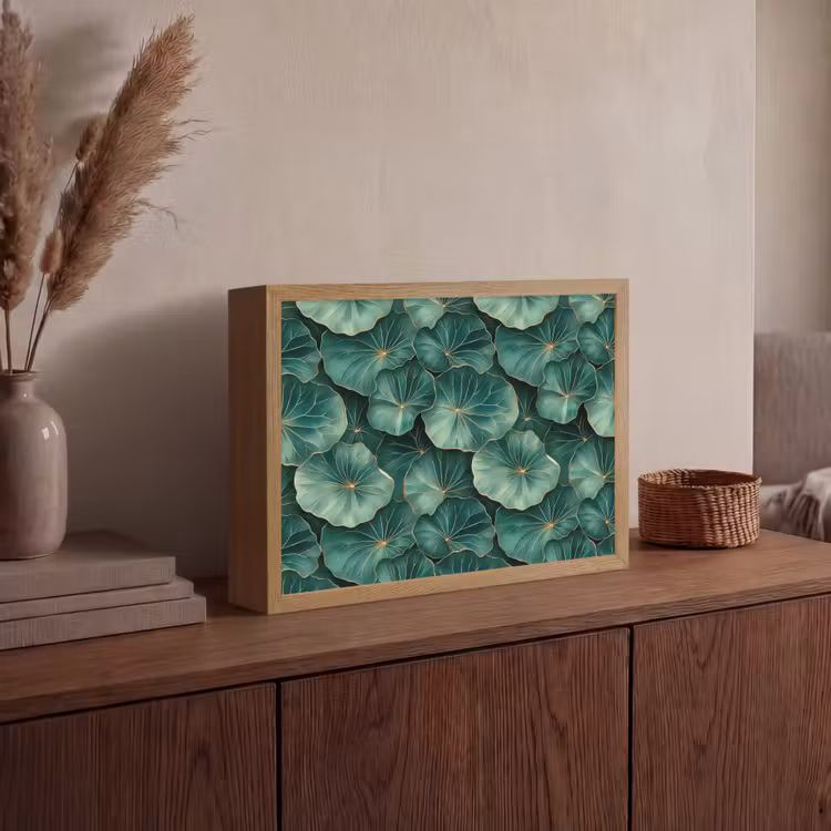 Lightbox - Wandlamp - Patroon - Bladeren - Groen — 4