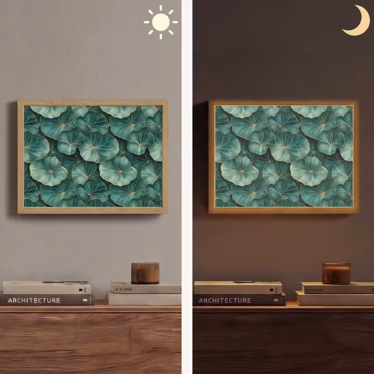 Lightbox - Wandlamp - Patroon - Bladeren - Groen — 6