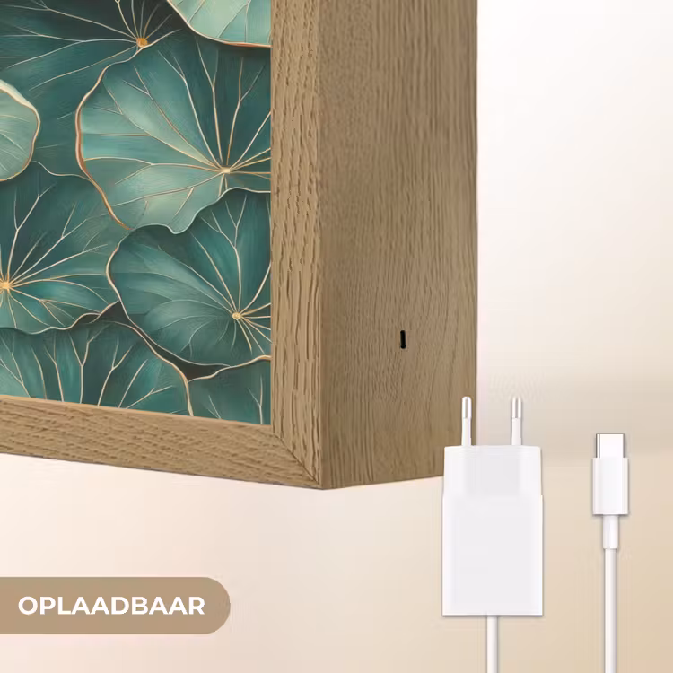 Lightbox - Wandlamp - Patroon - Bladeren - Groen — 7