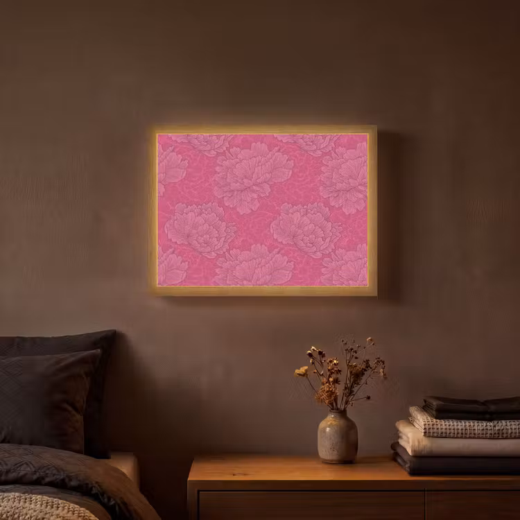 Lightbox - Wandlamp - Pioenrozen - Energiek - Roze — 3