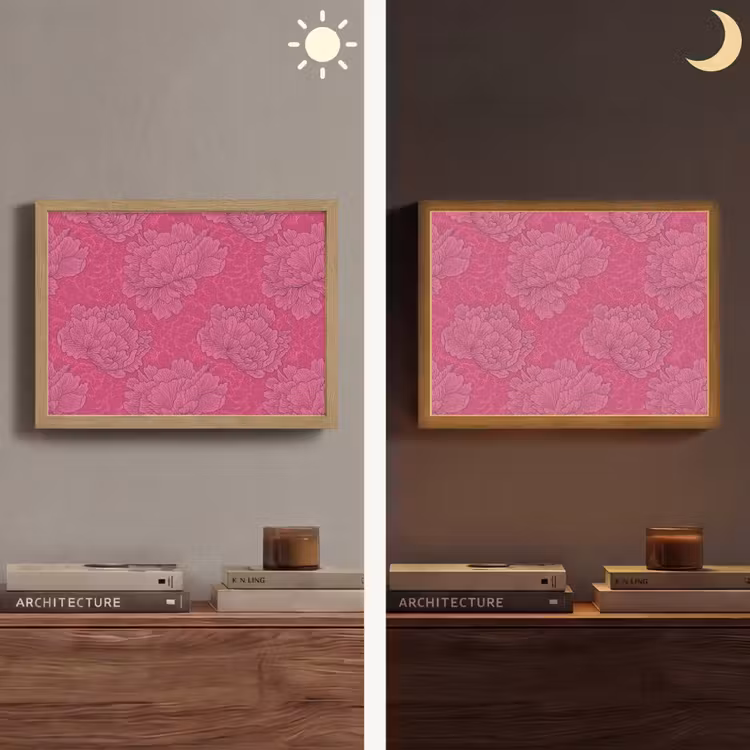 Lightbox - Wandlamp - Pioenrozen - Energiek - Roze — 6