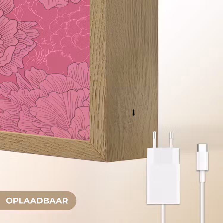 Lightbox - Wandlamp - Pioenrozen - Energiek - Roze — 7