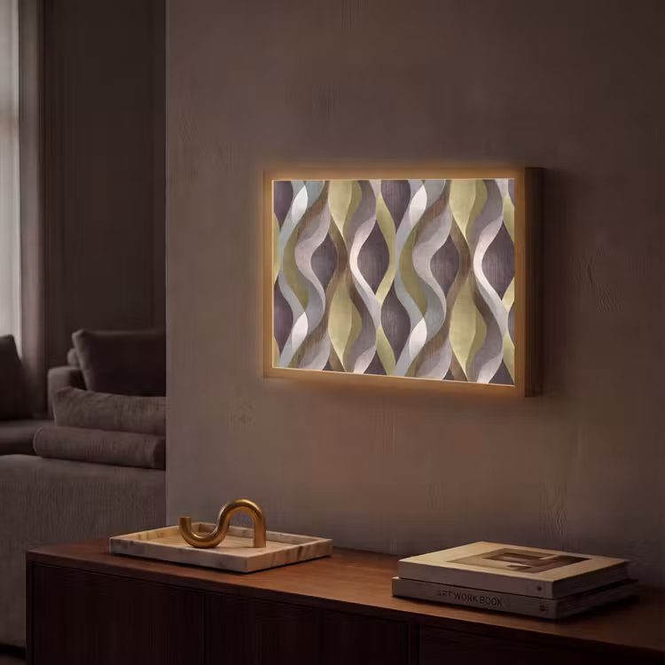 Lightbox - Wandlamp - Retro - Banen - Kleurrijk — 2