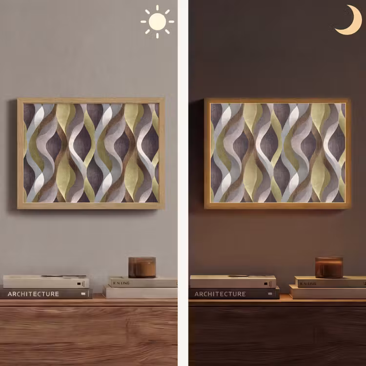 Lightbox - Wandlamp - Retro - Banen - Kleurrijk — 6