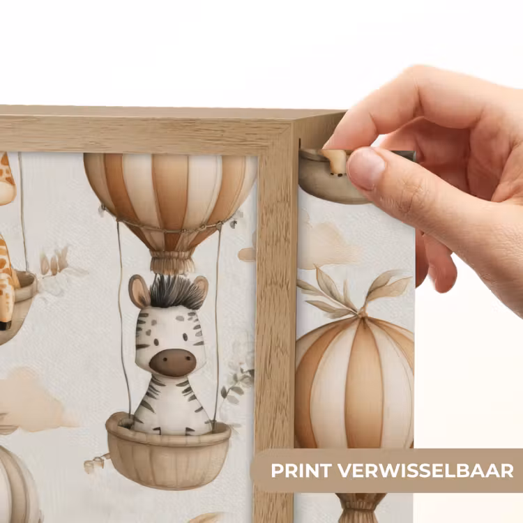 Lightbox - Wandlamp - Safari - Luchtballonen - Taupe — 5