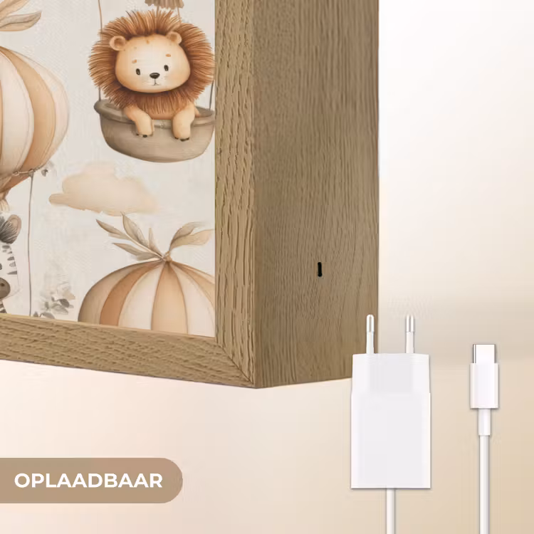 Lightbox - Wandlamp - Safari - Luchtballonen - Taupe — 7