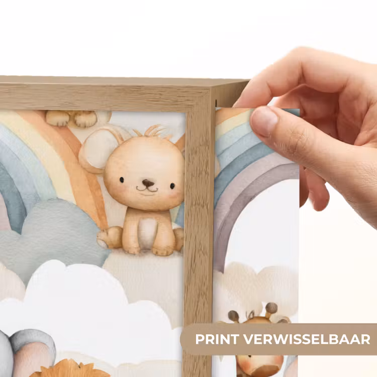 Lightbox - Wandlamp - Safari - Regenboog - Kleurrijk — 5
