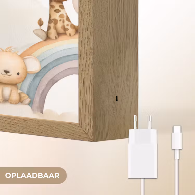 Lightbox - Wandlamp - Safari - Regenboog - Kleurrijk — 7
