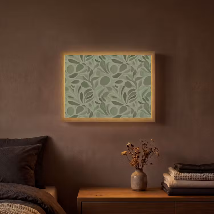 Lightbox - Wandlamp - Sereen - Bladeren - Groen — 3