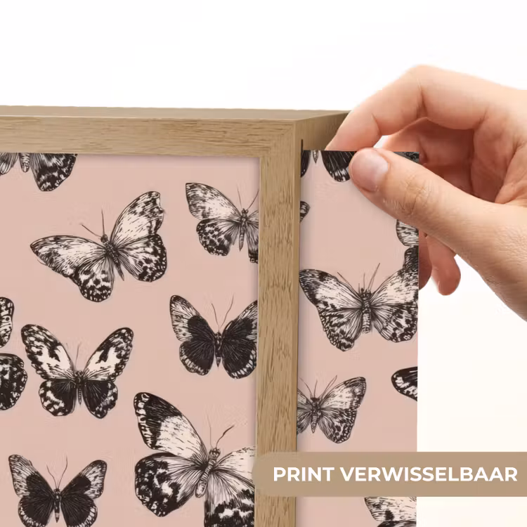 Lightbox - Wandlamp - Tijdloos - Vlinders - Perzik — 5