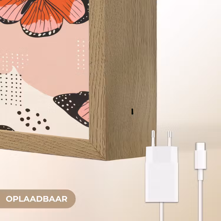 Lightbox - Wandlamp - Vlinders - Retro - Kleurrijk — 7