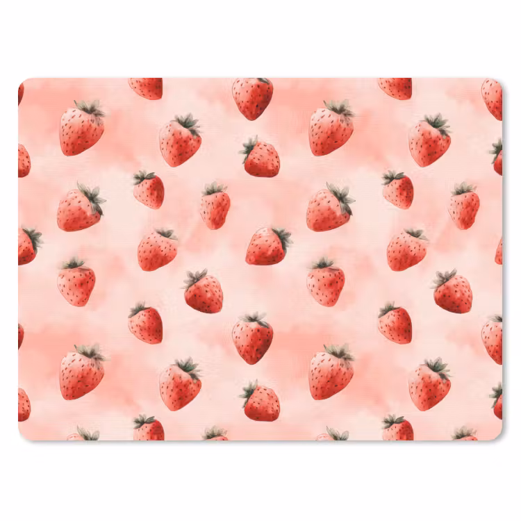 Muismat - Aardbei - Patroon - Roze — 1