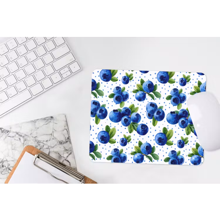 Muismat - Bessen - Patroon - Blauw — 2