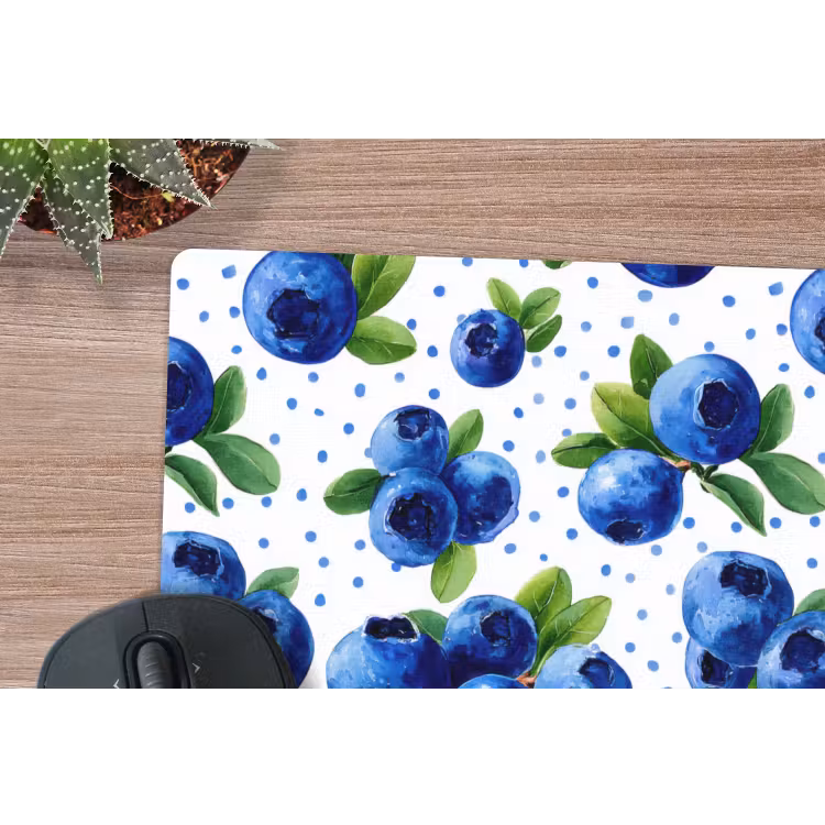 Muismat - Bessen - Patroon - Blauw — 4