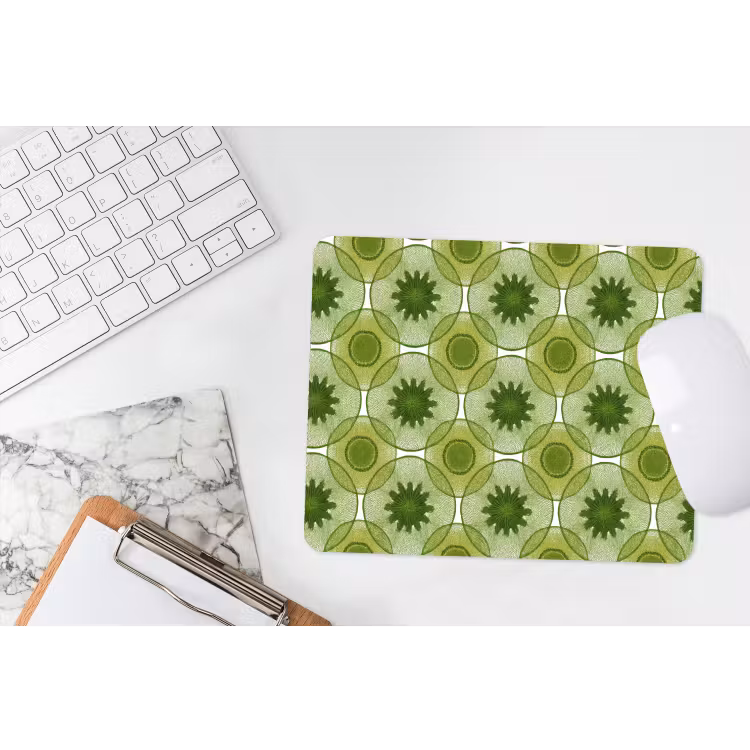 Muismat - Cirkels - Patroon - Groen — 2