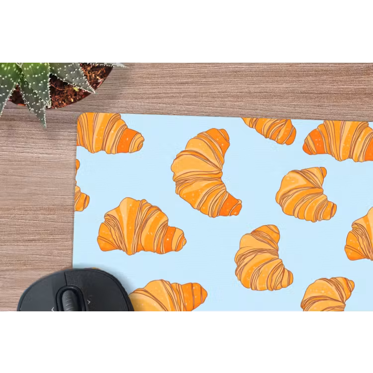 Muismat - Croissant - Speels - Blauw — 4