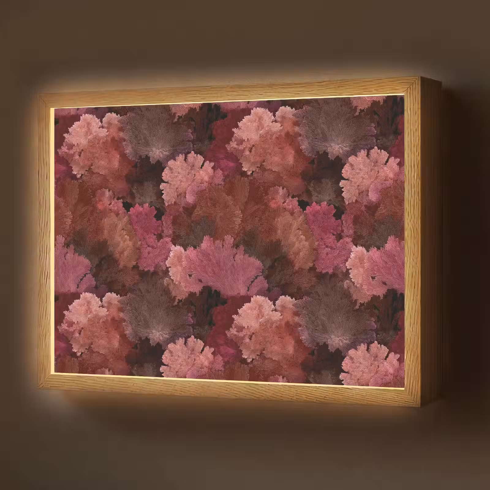 Lightbox - Wandlamp - Koraal - Textuur - Kleurrijk — 1