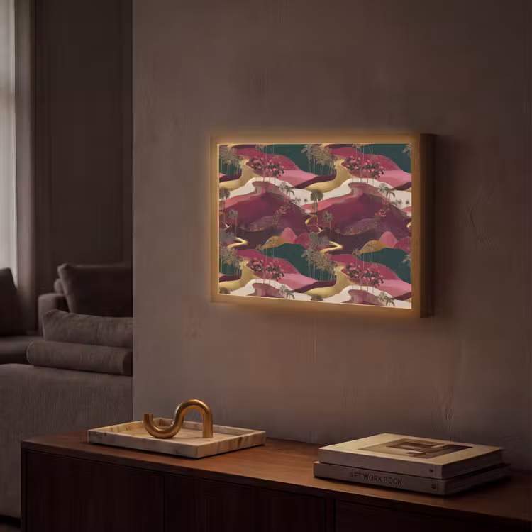 Lightbox - Wandlamp - Magisch - Palmbomen - Goud — 2