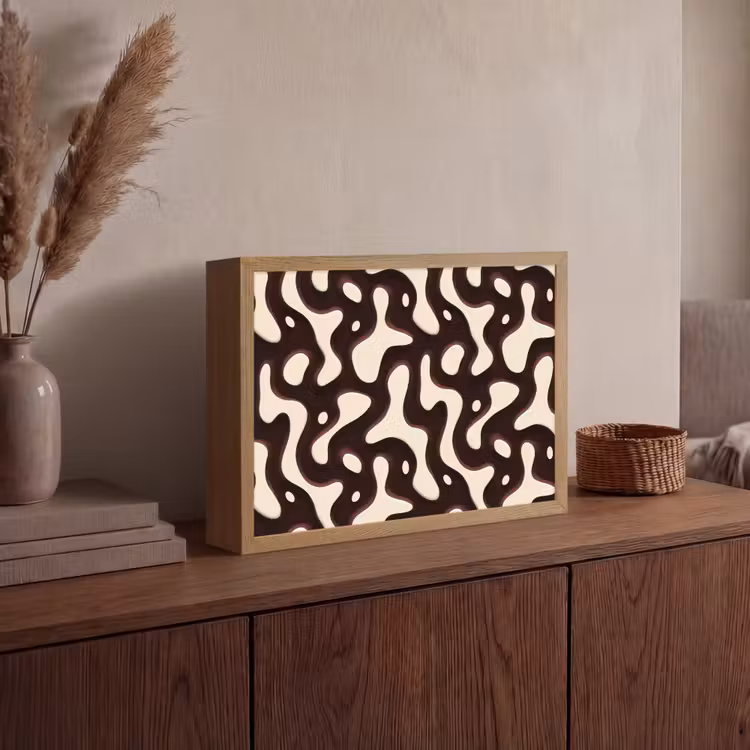 Lightbox - Wandlamp - Organisch - Krachtig - Bruin — 4