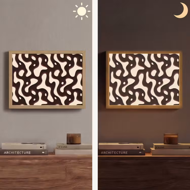 Lightbox - Wandlamp - Organisch - Krachtig - Bruin — 6