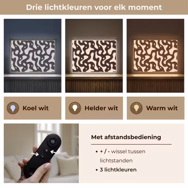 Lightbox - Wandlamp - Organisch - Krachtig - Bruin — 8