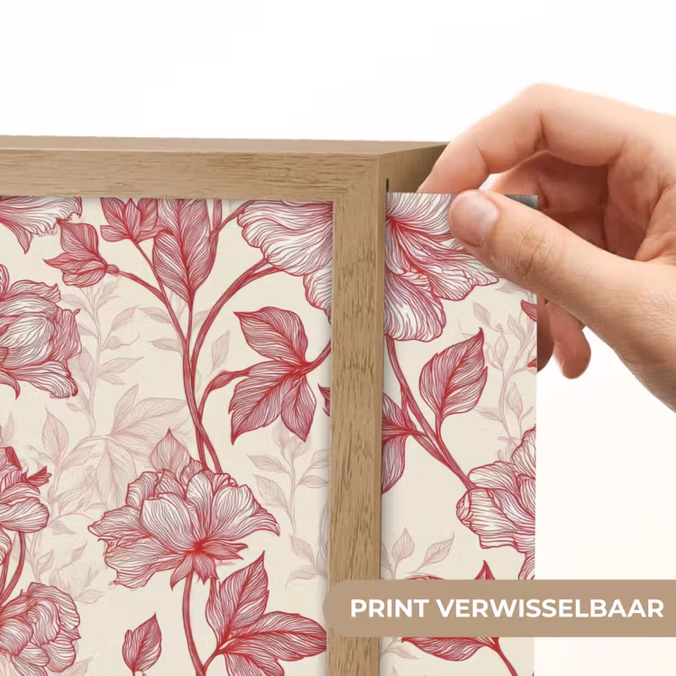 Lightbox - Wandlamp - Pioenrozen - Modern - Rood — 5