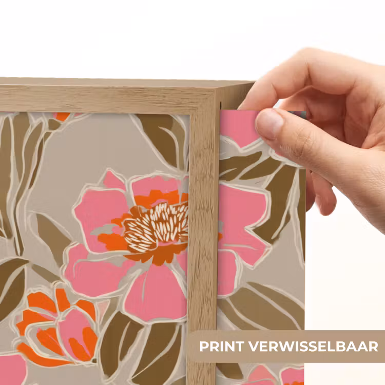 Lightbox - Wandlamp - Pioenrozen - Patroon - Roze — 5