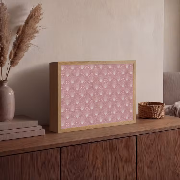 Lightbox - Wandlamp - Trendy - Patroon - Roze — 4