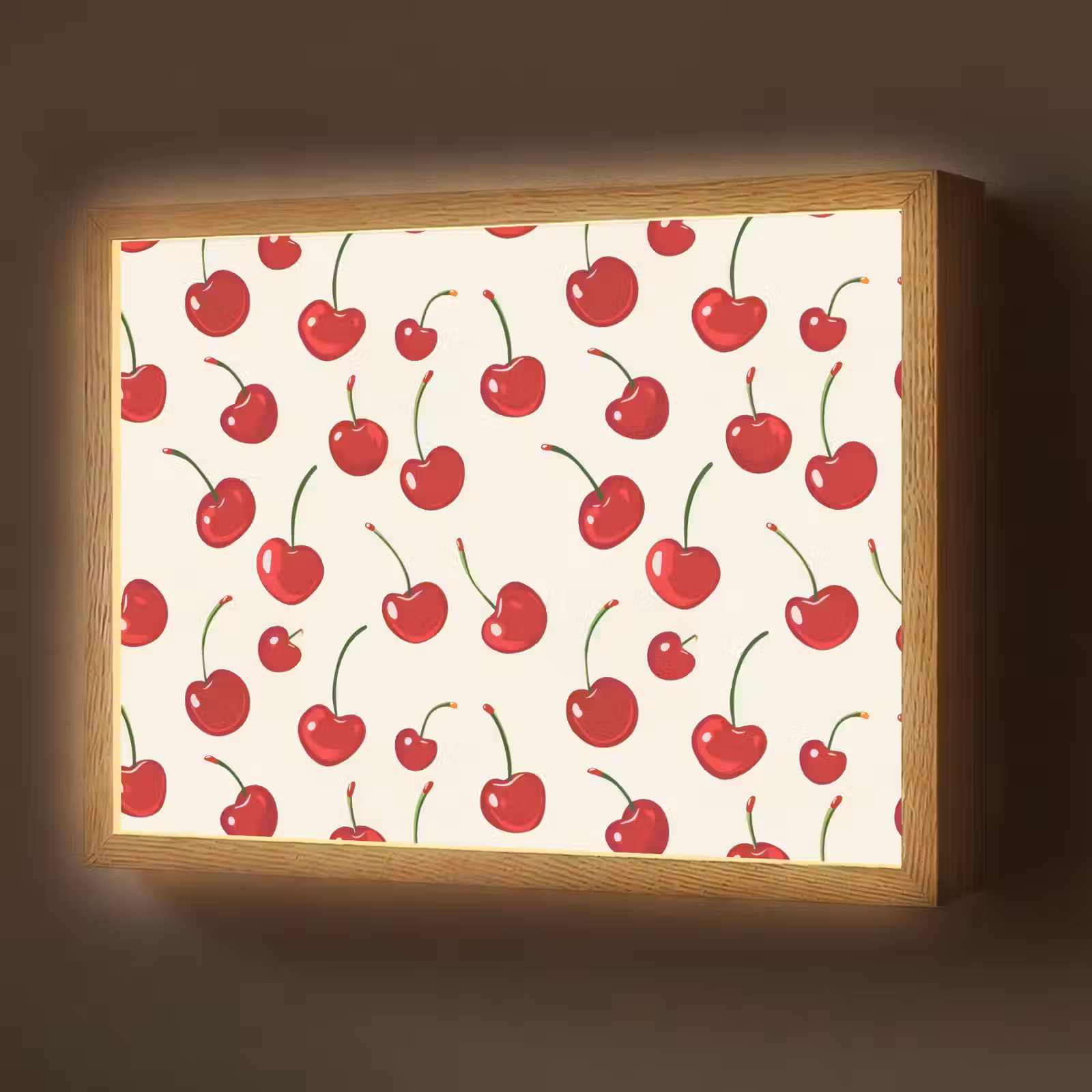 Lightbox - Wandlamp - Kersen - Minimalistisch - Rood — 1
