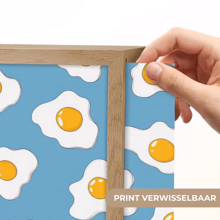 Lightbox - Wandlamp - Eieren - Dooiers - Blauw — 5