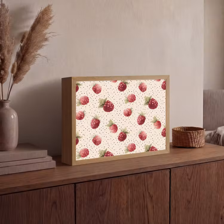 Lightbox - Wandlamp - Framboos - Stippen - Rood — 4