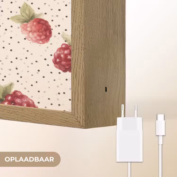 Lightbox - Wandlamp - Framboos - Stippen - Rood — 7