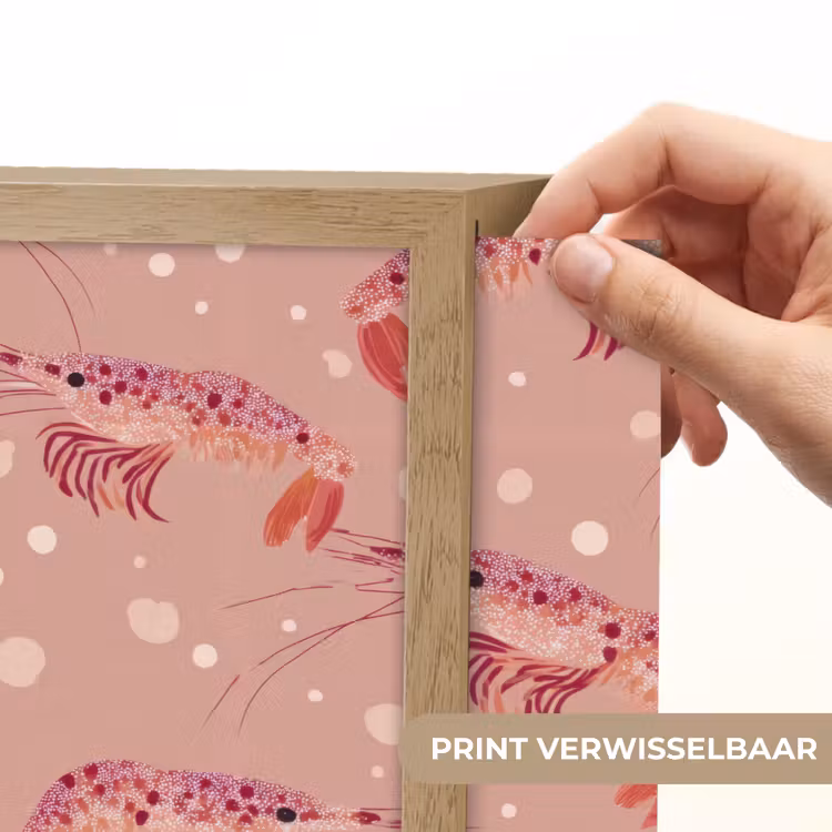 Lightbox - Wandlamp - Garnalen - Stippen - Roze — 5