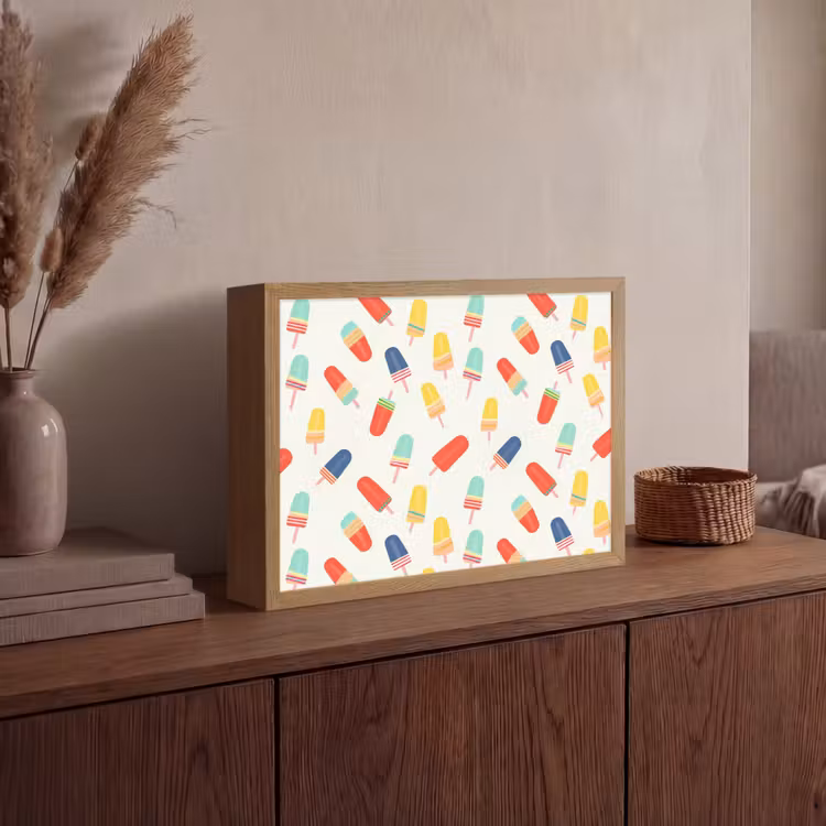 Lightbox - Wandlamp - IJsjes - Speels - Kleurrijk — 4