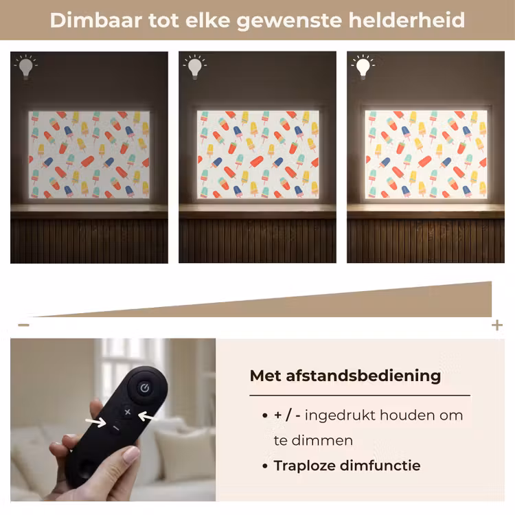 Lightbox - Wandlamp - IJsjes - Speels - Kleurrijk — 9