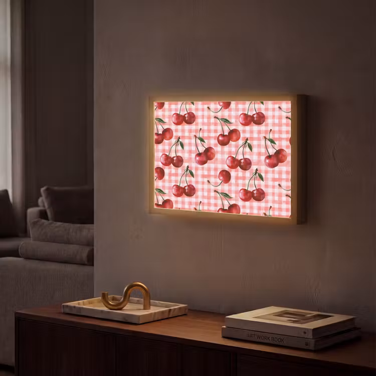 Lightbox - Wandlamp - Kersen - Blokken - Rood — 2