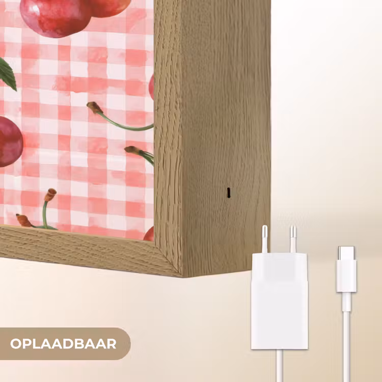 Lightbox - Wandlamp - Kersen - Blokken - Rood — 7