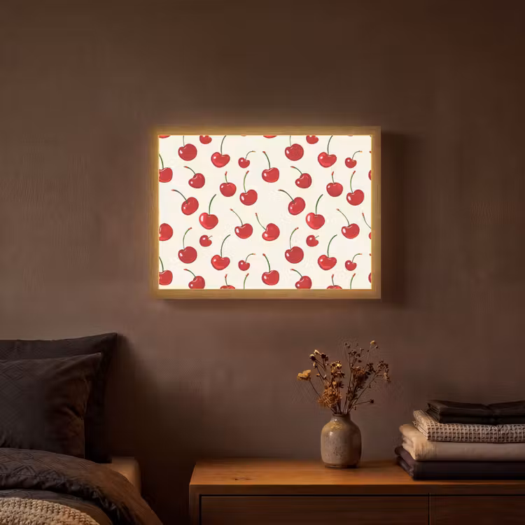 Lightbox - Wandlamp - Kersen - Minimalistisch - Rood — 3